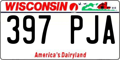 WI license plate 397PJA