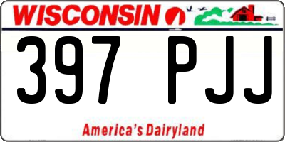 WI license plate 397PJJ