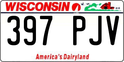 WI license plate 397PJV