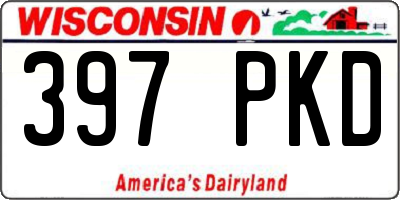 WI license plate 397PKD