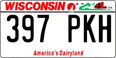 WI license plate 397PKH