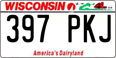 WI license plate 397PKJ