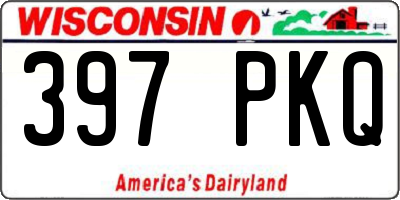 WI license plate 397PKQ