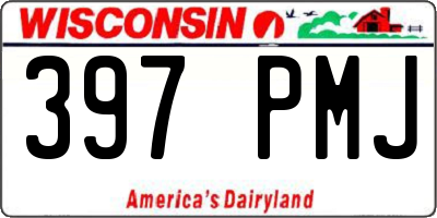 WI license plate 397PMJ