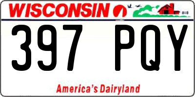 WI license plate 397PQY