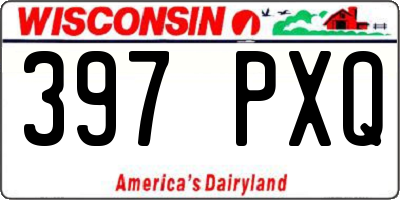 WI license plate 397PXQ