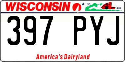 WI license plate 397PYJ
