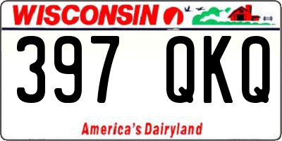 WI license plate 397QKQ