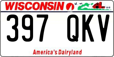 WI license plate 397QKV