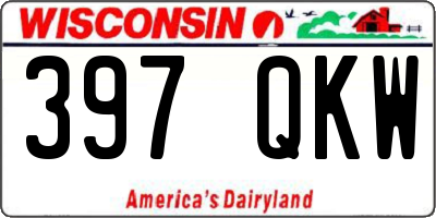 WI license plate 397QKW