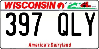 WI license plate 397QLY