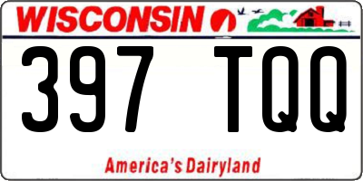 WI license plate 397TQQ