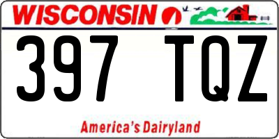 WI license plate 397TQZ