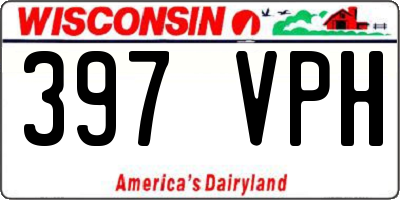 WI license plate 397VPH