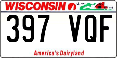 WI license plate 397VQF