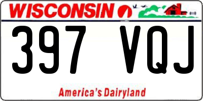 WI license plate 397VQJ
