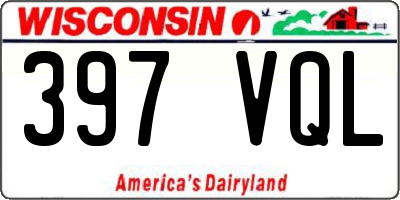 WI license plate 397VQL