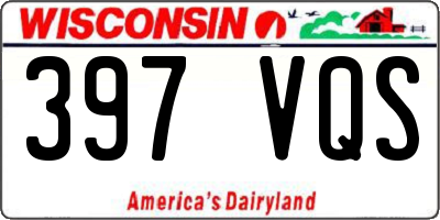 WI license plate 397VQS