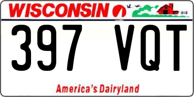 WI license plate 397VQT