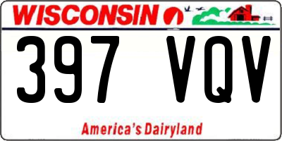 WI license plate 397VQV