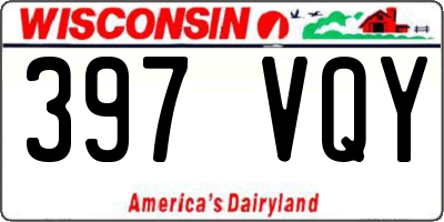 WI license plate 397VQY