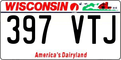 WI license plate 397VTJ