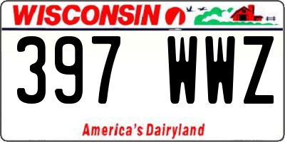 WI license plate 397WWZ