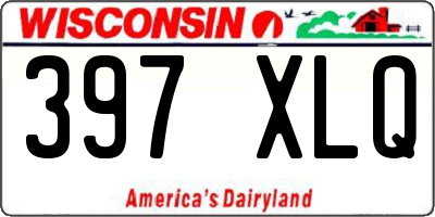 WI license plate 397XLQ