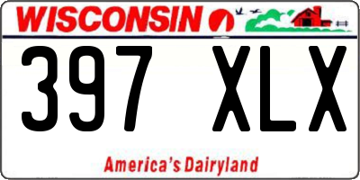 WI license plate 397XLX