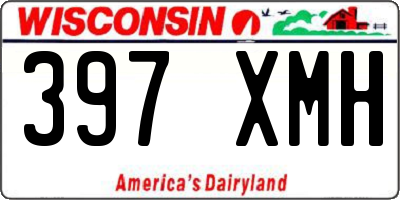 WI license plate 397XMH