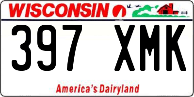 WI license plate 397XMK