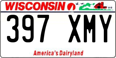 WI license plate 397XMY