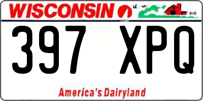 WI license plate 397XPQ