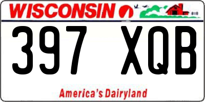 WI license plate 397XQB