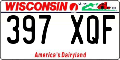 WI license plate 397XQF