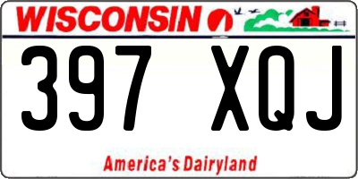WI license plate 397XQJ