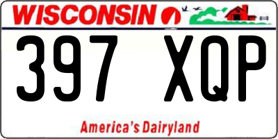 WI license plate 397XQP