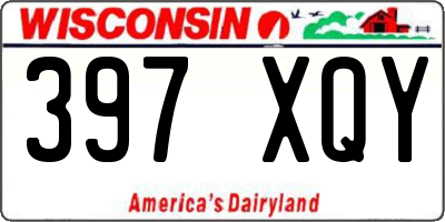 WI license plate 397XQY