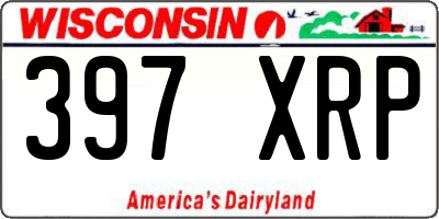 WI license plate 397XRP