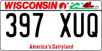 WI license plate 397XUQ