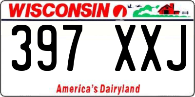 WI license plate 397XXJ
