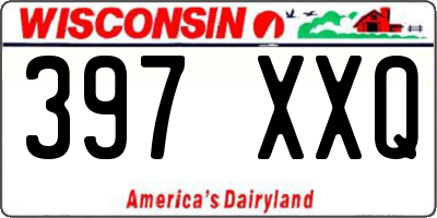 WI license plate 397XXQ