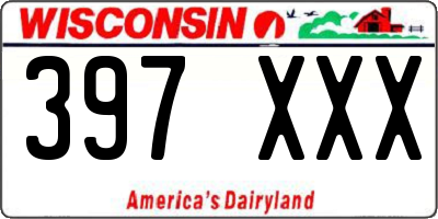 WI license plate 397XXX