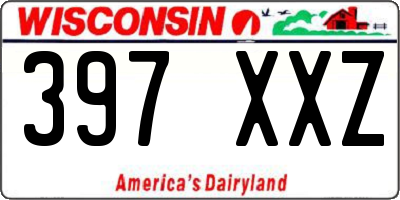 WI license plate 397XXZ