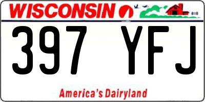 WI license plate 397YFJ
