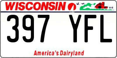 WI license plate 397YFL