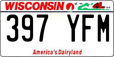 WI license plate 397YFM