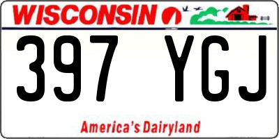 WI license plate 397YGJ