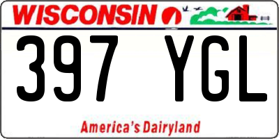 WI license plate 397YGL