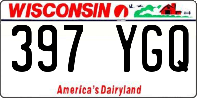 WI license plate 397YGQ
